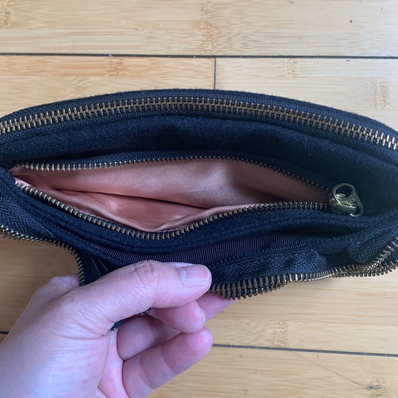 J. Crew Zipper Ruffle Design Wallet Clutch - Picture 4 of 6